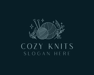 Crochet Knitting Yarn logo design