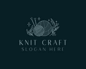 Crochet Knitting Yarn logo design