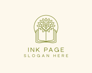 Page - Book Tree Education logo design