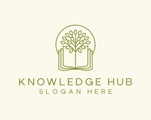 Learn - Book Tree Education logo design