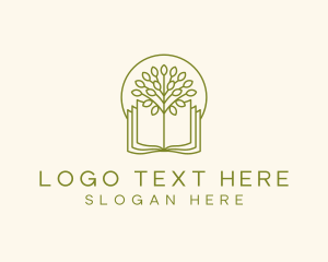 Learn - Book Tree Education logo design