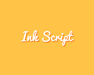 Handwritten Script Text  logo design