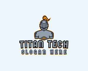 Titan - Knight Warrior Character logo design