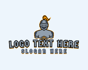 Video Game - Knight Warrior Character logo design