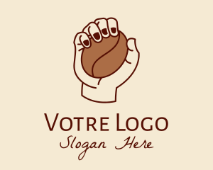 Coffee Bean Hand  Logo