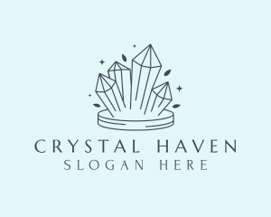 Crystals - Elegant Crystals Gem logo design
