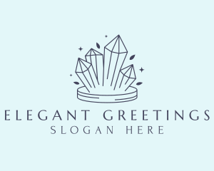 Elegant Crystals Gem logo design