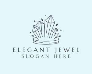 Elegant Crystals Gem logo design