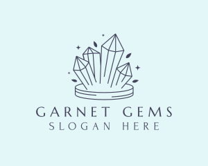 Elegant Crystals Gem logo design