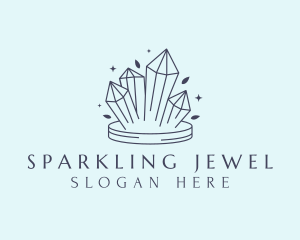 Elegant Crystals Gem logo design