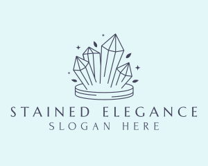 Elegant Crystals Gem logo design