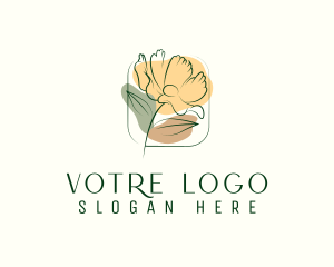 Skincare - Watercolor Flower Boutique logo design