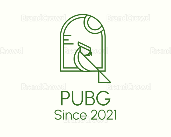 Perched Parrot Window Logo