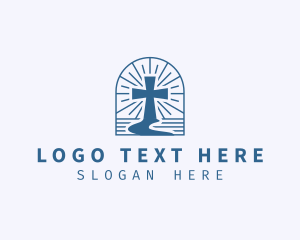 Catholic - Holy Cross Path Church logo design