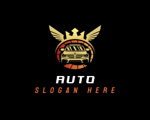 Luxury Auto Wings logo design