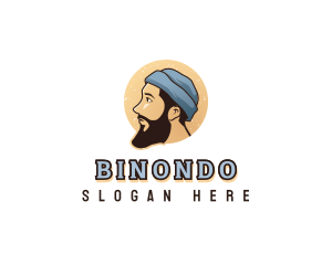 Beard Beanie Man Logo