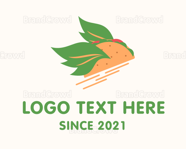 Vegan Taco Snack Logo