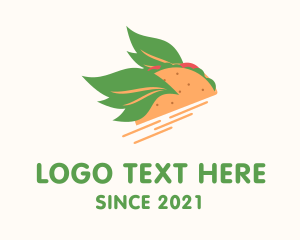 Food Stall - Vegan Taco Snack logo design