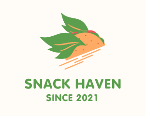 Vegan Taco Snack logo design