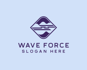 Professional Wave Tech Business logo design