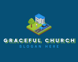 Suburban Neighborhood Home Logo