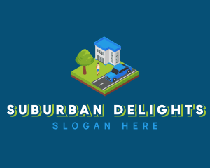 Suburban - Suburban Neighborhood Home logo design