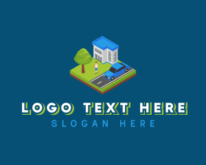Lease - Suburban Neighborhood Home logo design