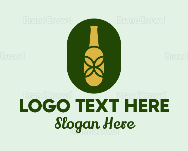Organic Alcohol Bottle Logo