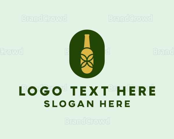 Organic Alcohol Bottle Logo