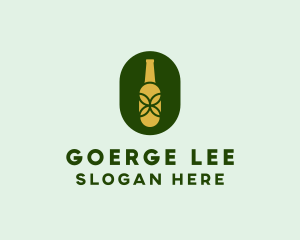 Organic Alcohol Bottle  Logo