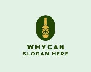 Organic Alcohol Bottle  Logo