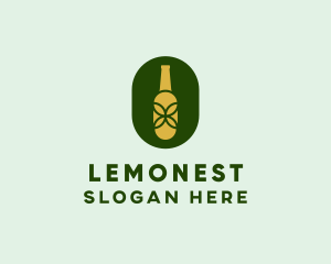 Alcohol - Organic Alcohol Bottle logo design