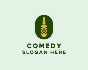 Draught Beer - Organic Alcohol Bottle logo design