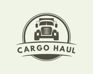 Truck Vehicle Logistics Delivery logo design