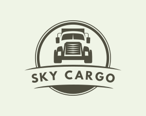 Truck Vehicle Logistics Delivery logo design