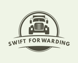 Truck Vehicle Logistics Delivery logo design