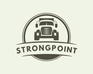 Distribution - Truck Vehicle Logistics Delivery logo design