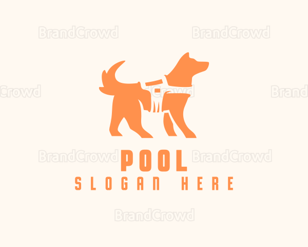 Pet Dog Walker Logo