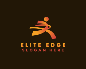 Running Athlete Competition logo design