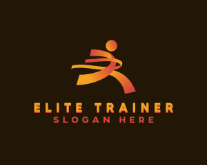 Running Athlete Competition logo design