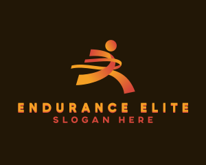 Triathlon - Running Athlete Competition logo design