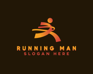 Running Athlete Competition logo design