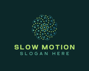 Abstract Motion Dots logo design