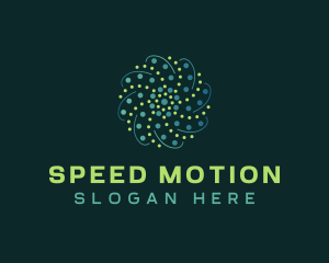 Motion - Abstract Motion Dots logo design