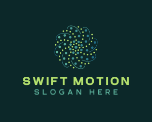 Motion - Abstract Motion Dots logo design