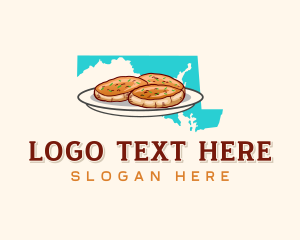 Steamed Crab - Maryland Cuisine Delicacy logo design