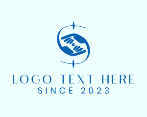 Social Welfare - Letter S Hand logo design