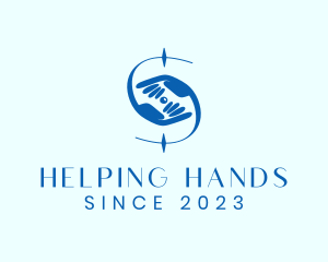 Aid - Letter S Hand logo design