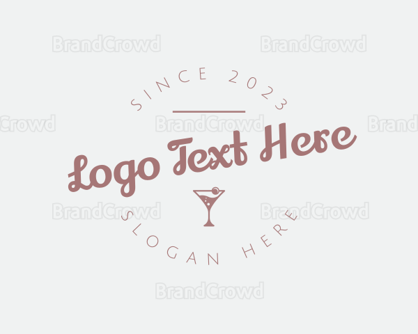 Champagne Drink Bar Logo