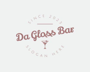 Champagne Drink Bar logo design